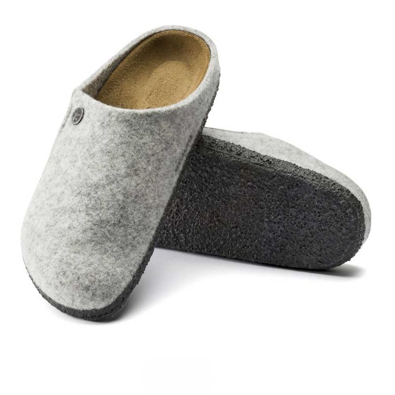 Birkenstock Zermatt Wool Felt Standard Footbed Light Grey UK 5.5 EUR 39 (1015080)